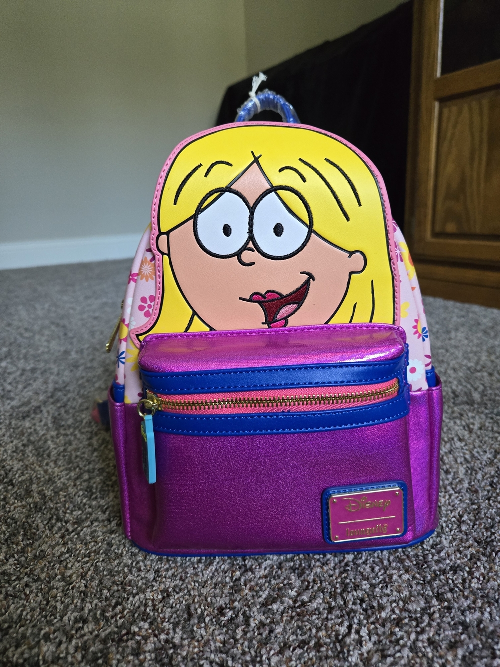 Disney Lizzie Mcguire Pink Purple Yellow Backpack